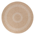 Luca Beige – Luxe Ronde Buiten Vloerkleed voor Binnen en Buiten