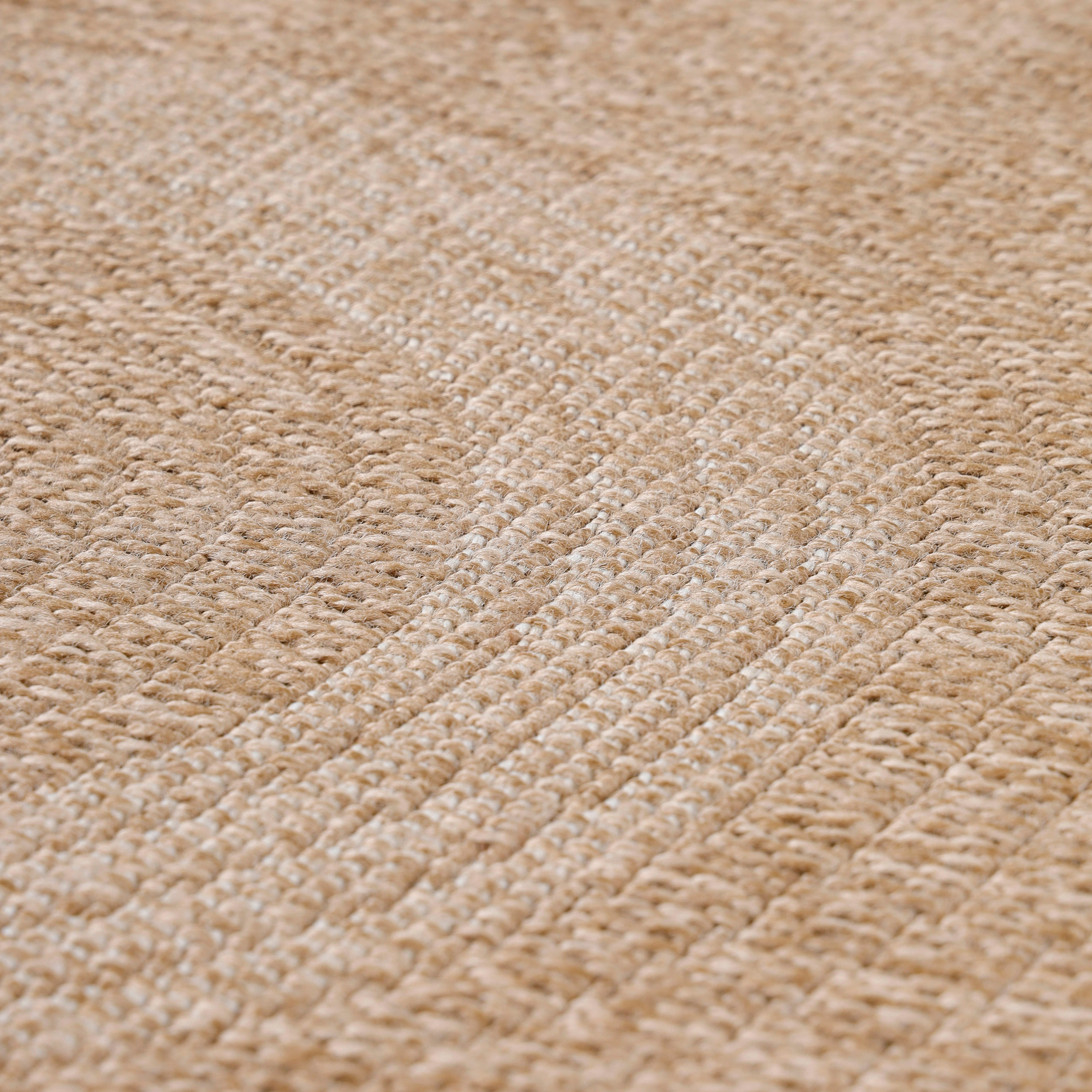 Luca Beige – Luxe Ronde Buiten Vloerkleed voor Binnen en Buiten