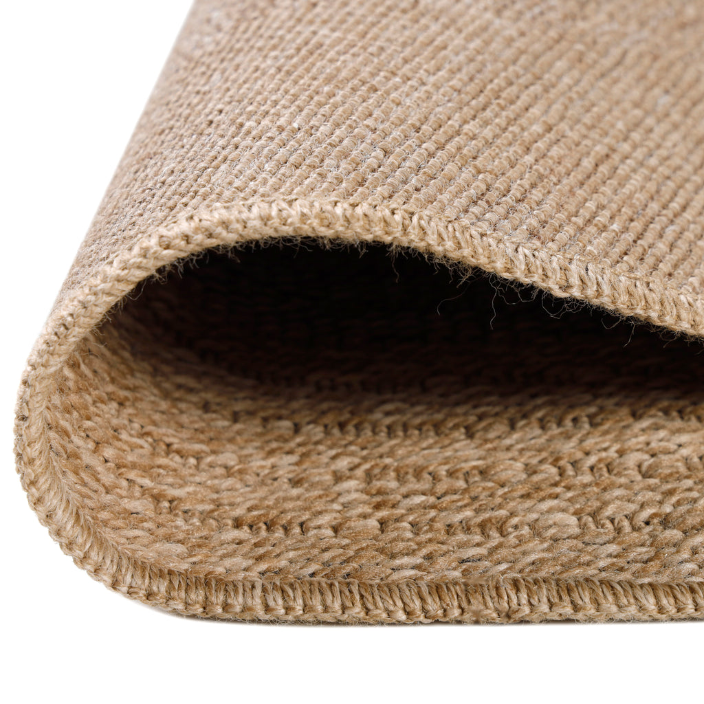 Luca Zwart – Luxe Ronde Buiten Vloerkleed voor Binnen en Buiten