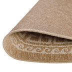 Luna Beige – Luxe Ronde Buiten Vloerkleed voor Binnen en Buiten