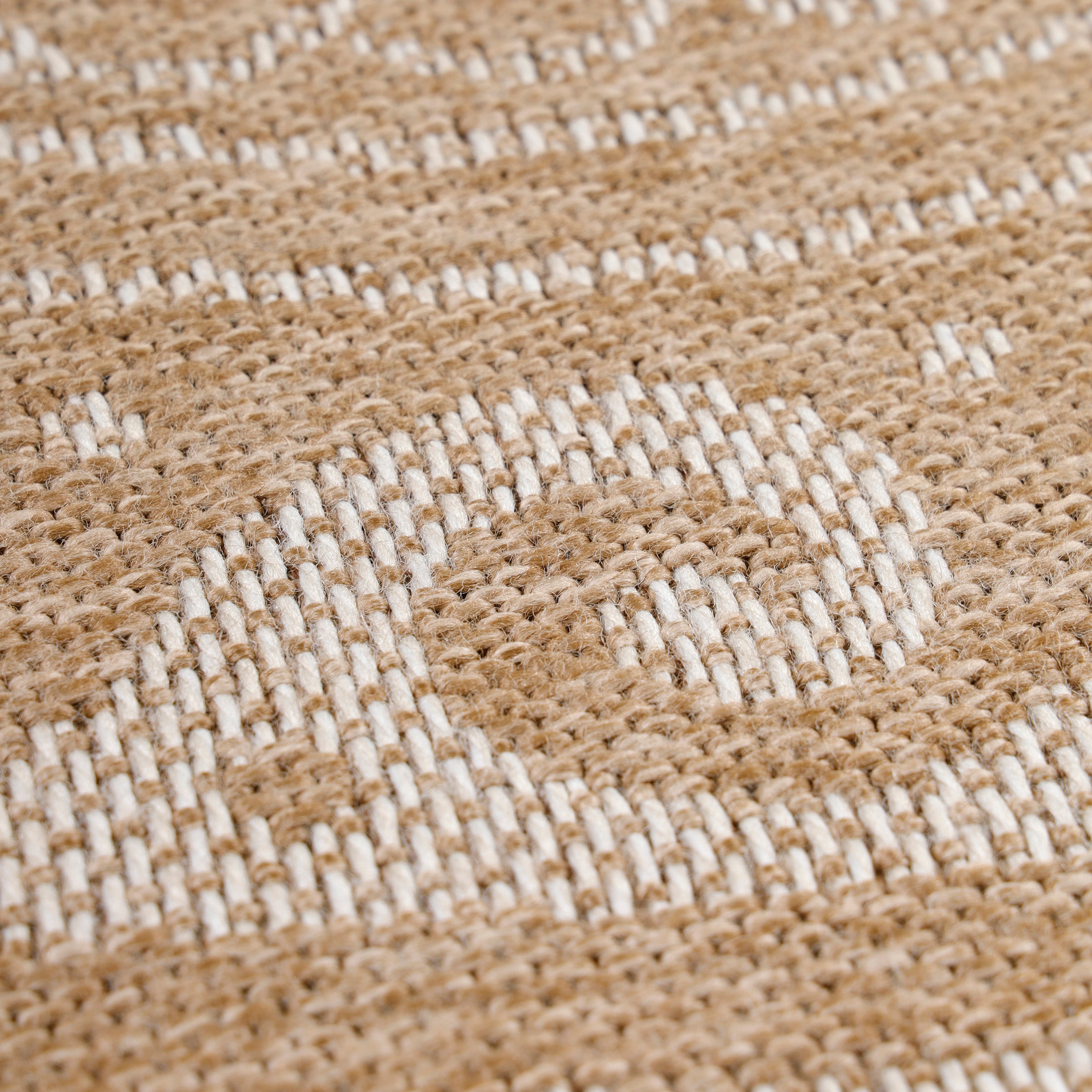 Luna Beige – Luxe Ronde Buiten Vloerkleed voor Binnen en Buiten