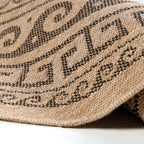 Luna Zwart – Luxe Ronde Buiten Vloerkleed voor Binnen en Buiten