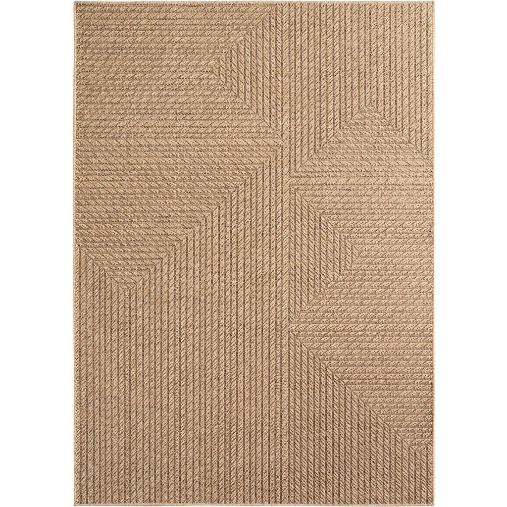 Sorrento Beige – Luxe Crossgeweven Buiten- en Binnenvloerkleed