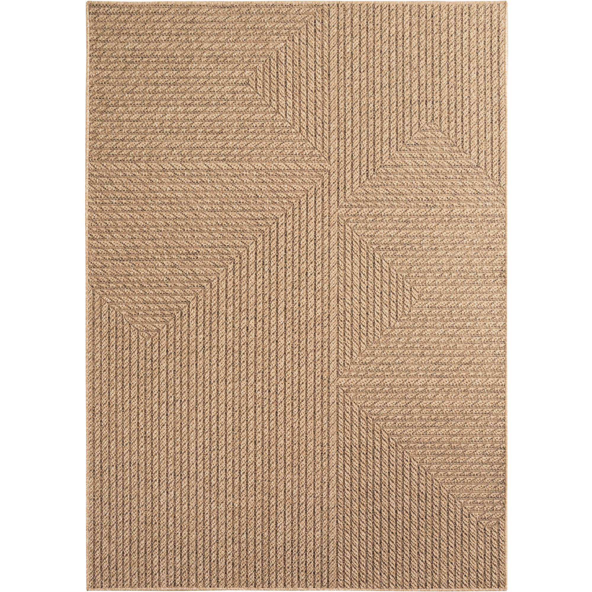 Sorrento Beige – Luxe Crossgeweven Buiten- en Binnenvloerkleed