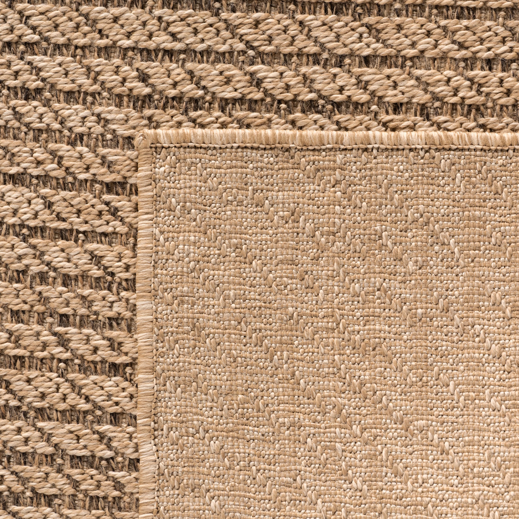 Sorrento Beige – Luxe Crossgeweven Buiten- en Binnenvloerkleed