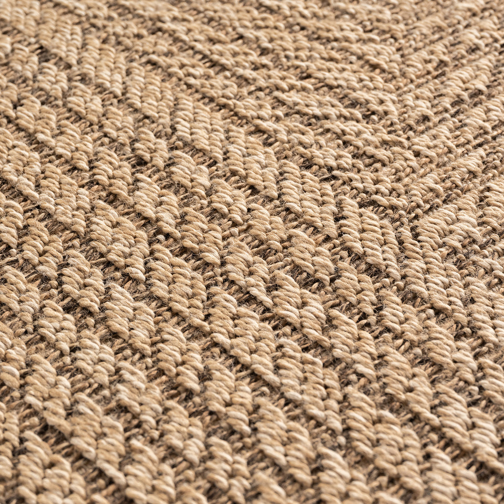 Sorrento Beige – Luxe Crossgeweven Buiten- en Binnenvloerkleed