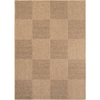 Sorrento Beige Blok – Luxe Crossgeweven Buiten- en Binnenvloerkleed