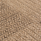 Sorrento Beige Blok – Luxe Crossgeweven Buiten- en Binnenvloerkleed