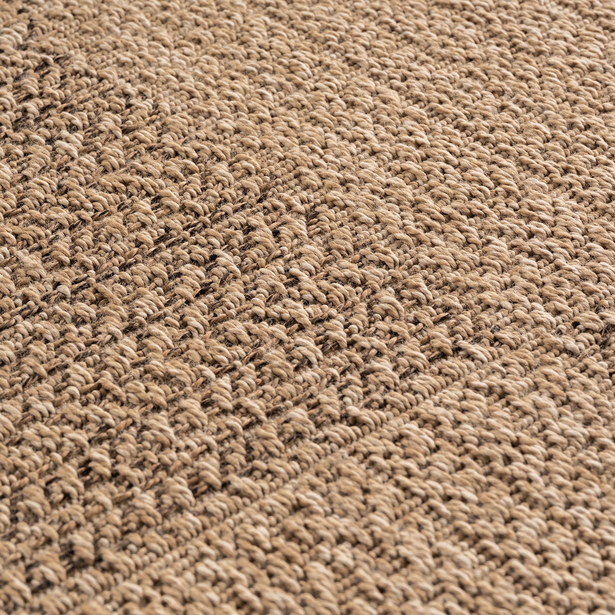 Sorrento Beige Blok – Luxe Crossgeweven Buiten- en Binnenvloerkleed