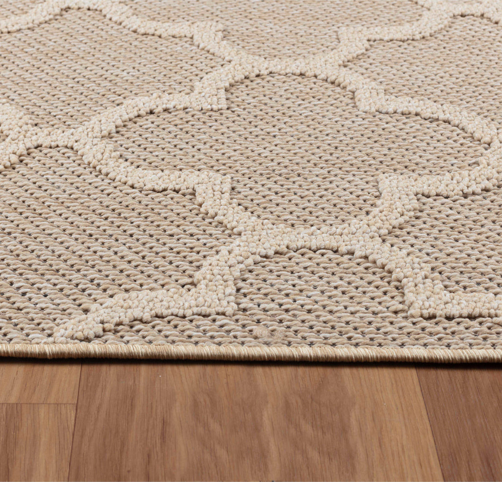 New Amsterdam Beige – Luxe Buitenvloerkleed voor Binnen en Buiten