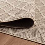 New Amsterdam Beige – Luxe Buiten- en Terrasvloerkleed voor Binnen en Buiten