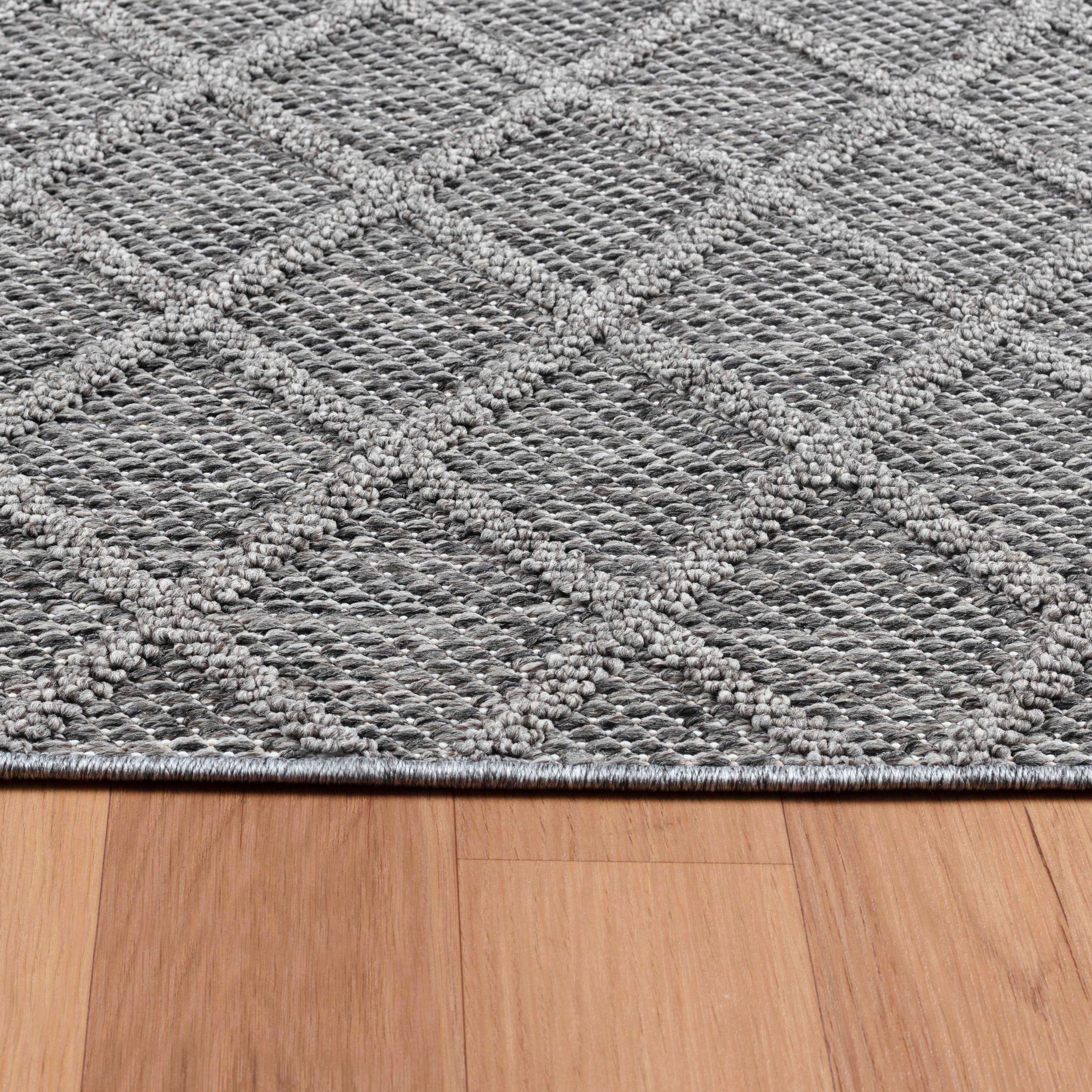 New Amsterdam Grijs – Luxe Buiten- en Terrasvloerkleed voor Binnen en Buiten