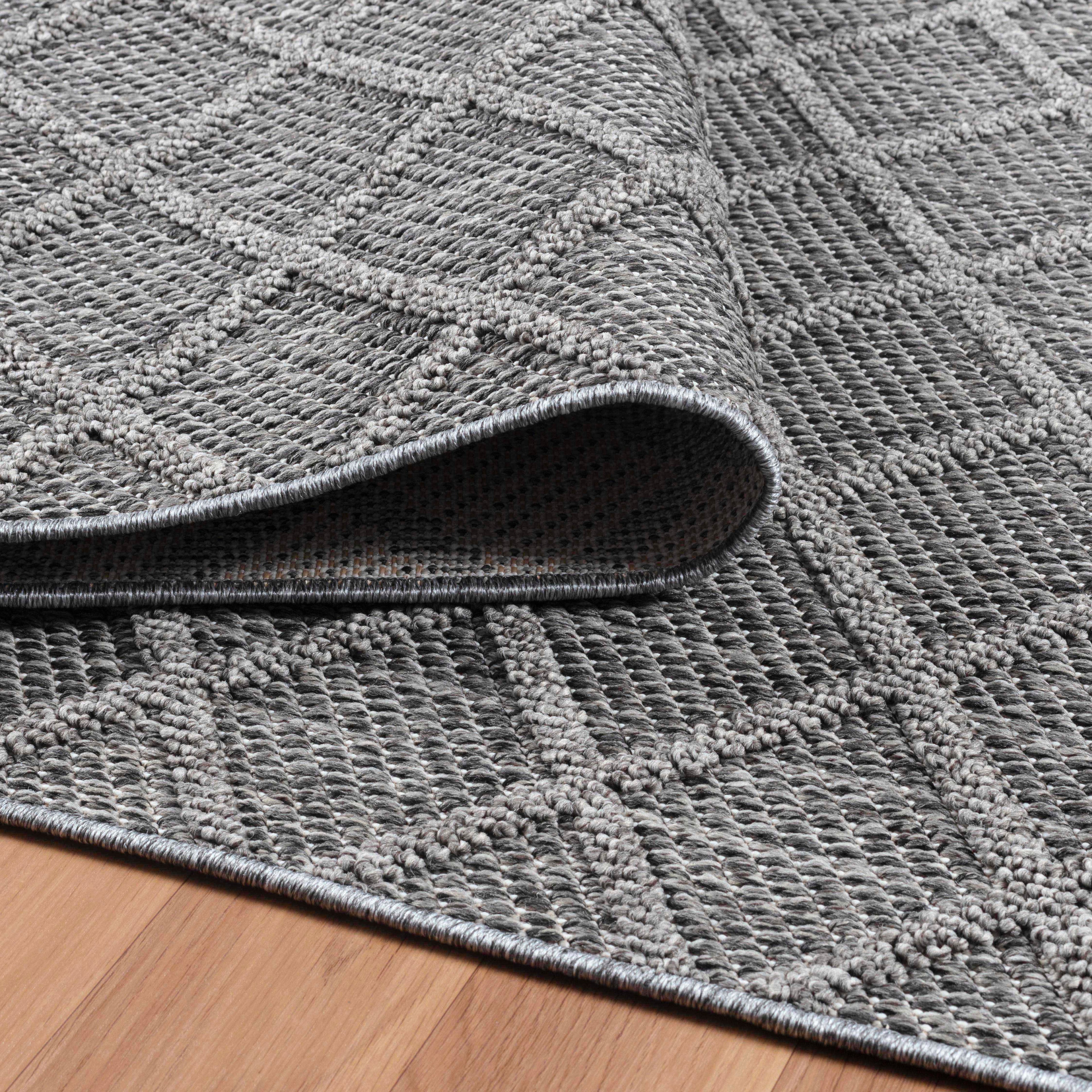 New Amsterdam Grijs – Luxe Buiten- en Terrasvloerkleed voor Binnen en Buiten