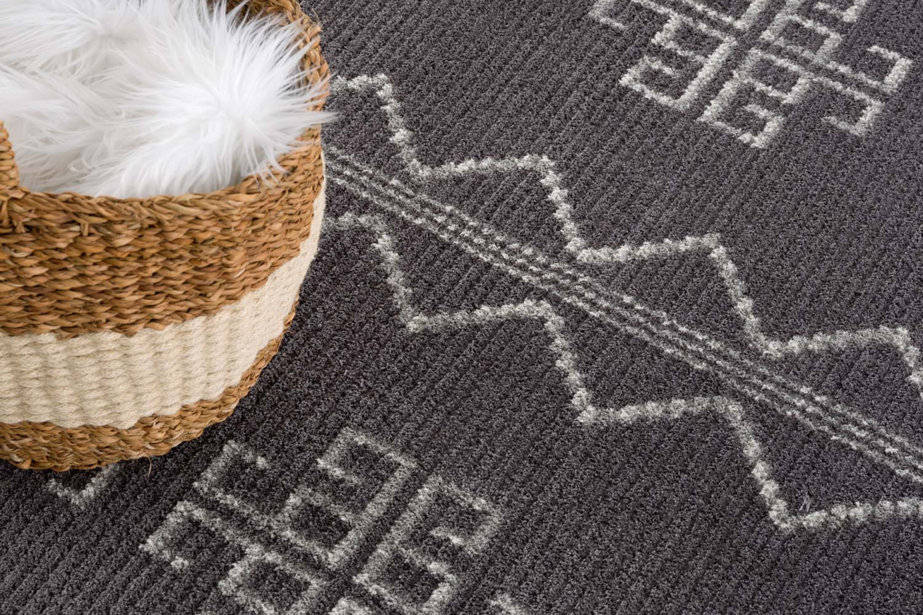 Scandi Grijs – Zacht Vloerkleed Minimal Boho Interieur