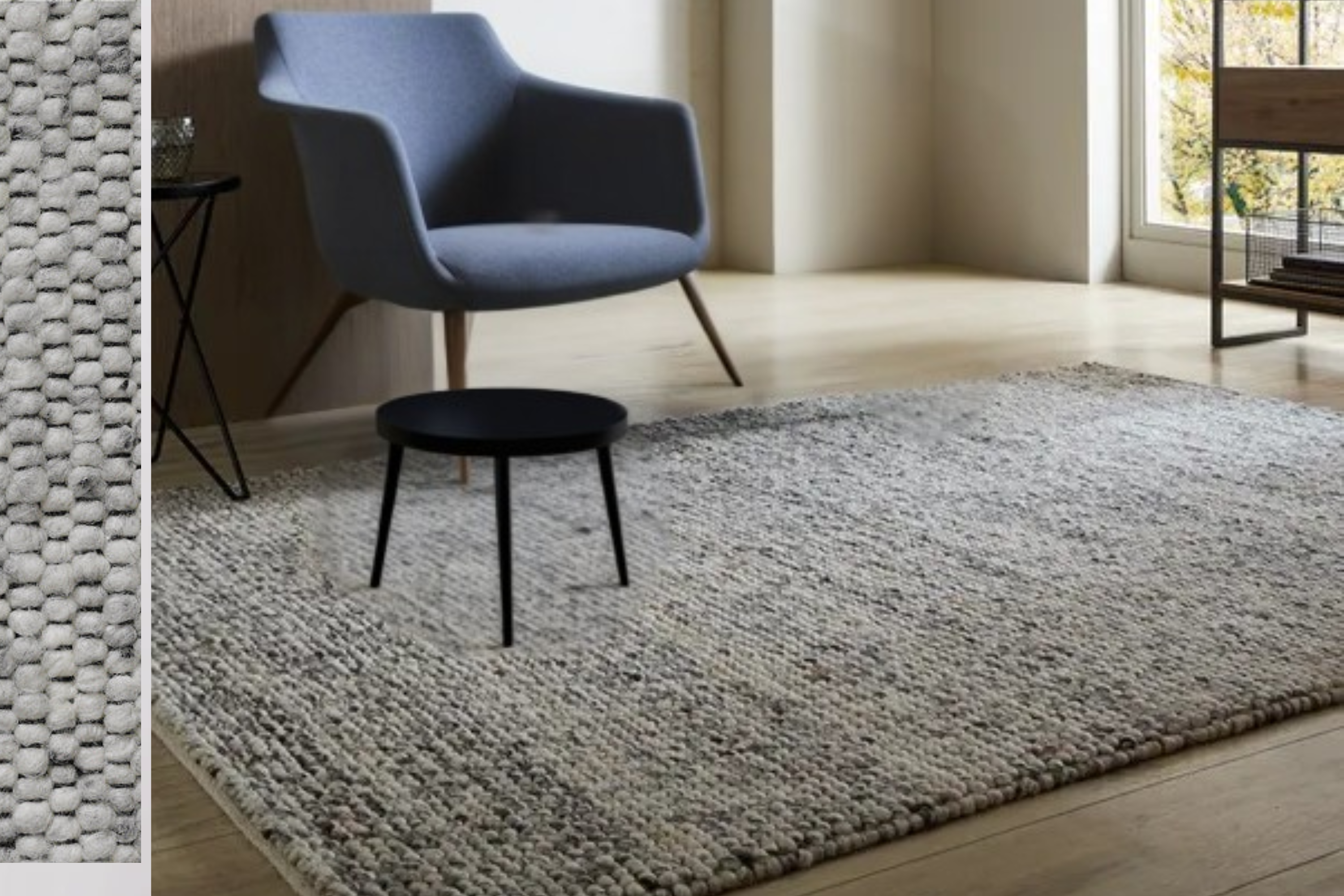 Montana Lichtgrijs – vloerkleed van 100% wol