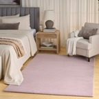 Vellyn Poeder Pink – hoogpolig velvet vloerkleed in zachte pasteltint