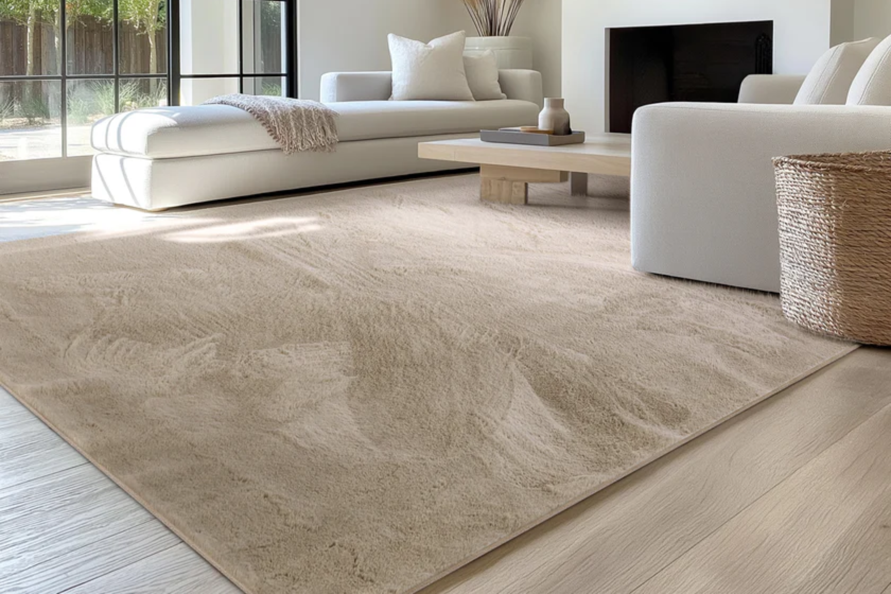 Softcare Wasbaar Laagpolig Vloerkleed Beige – comfort en stijl