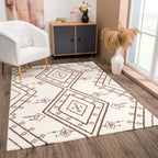 Eclecti Beige – zacht boho vloerkleed in neutrale tint