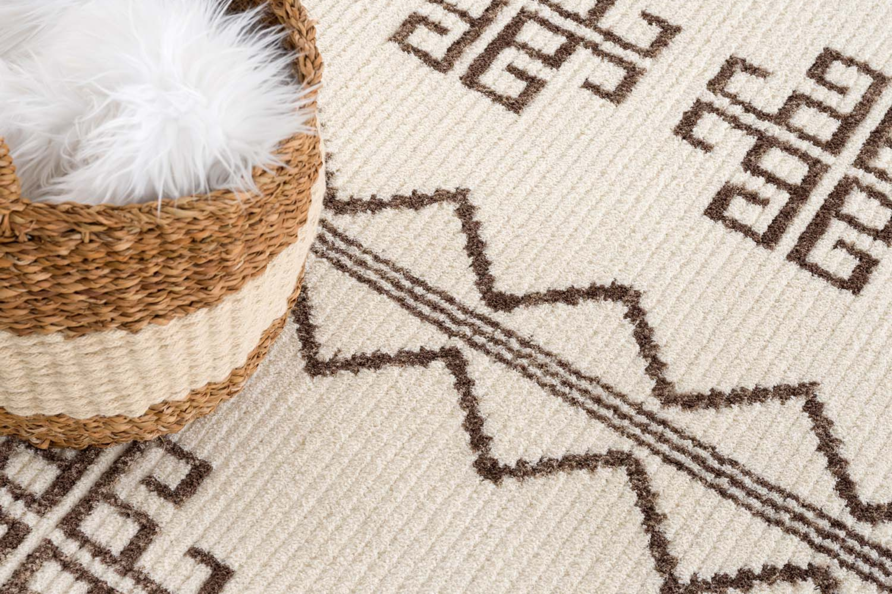 Scandi Beige – Zacht Vloerkleed Minimal Boho Interieur