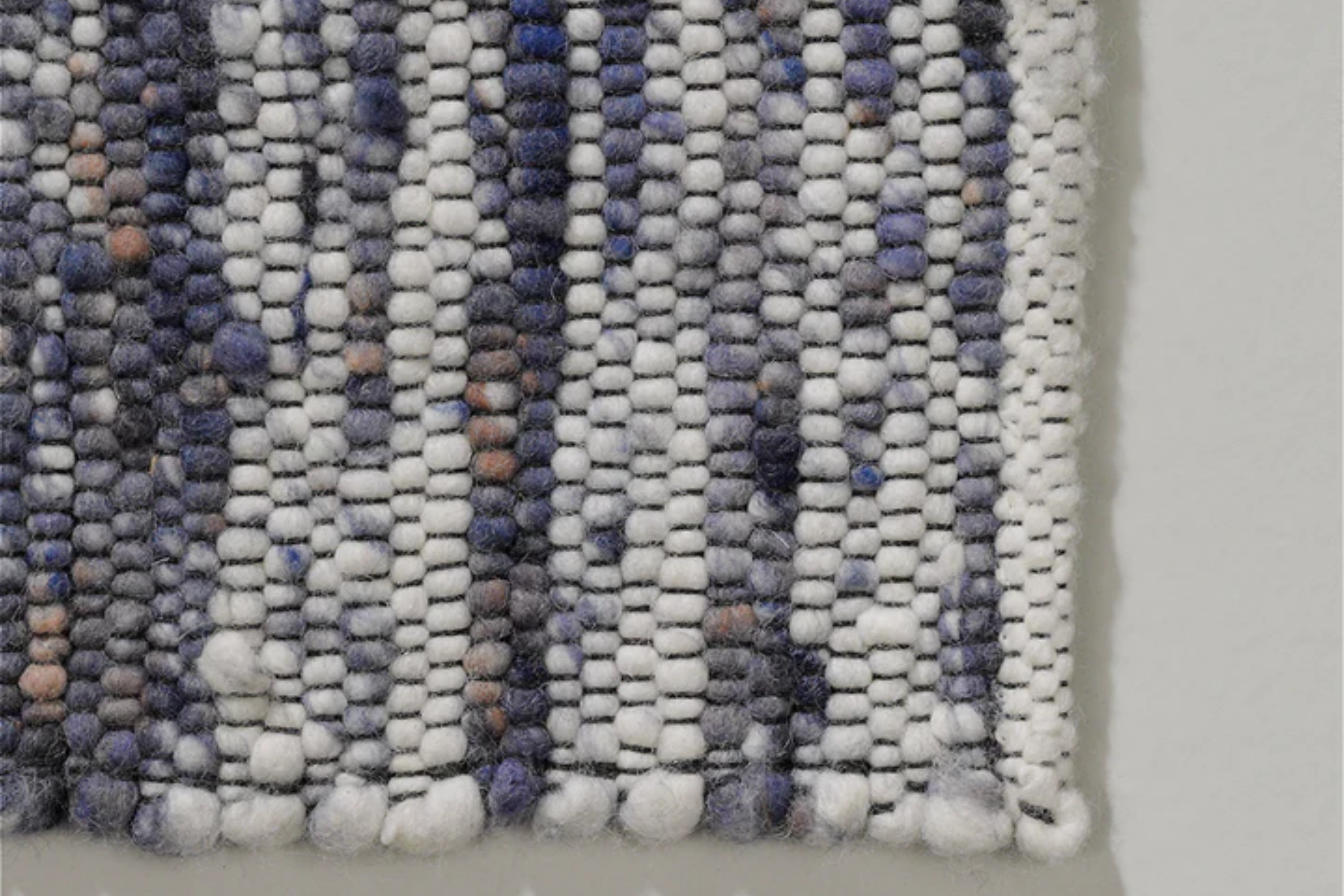 Flash Blauw – vloerkleed van 100% wol