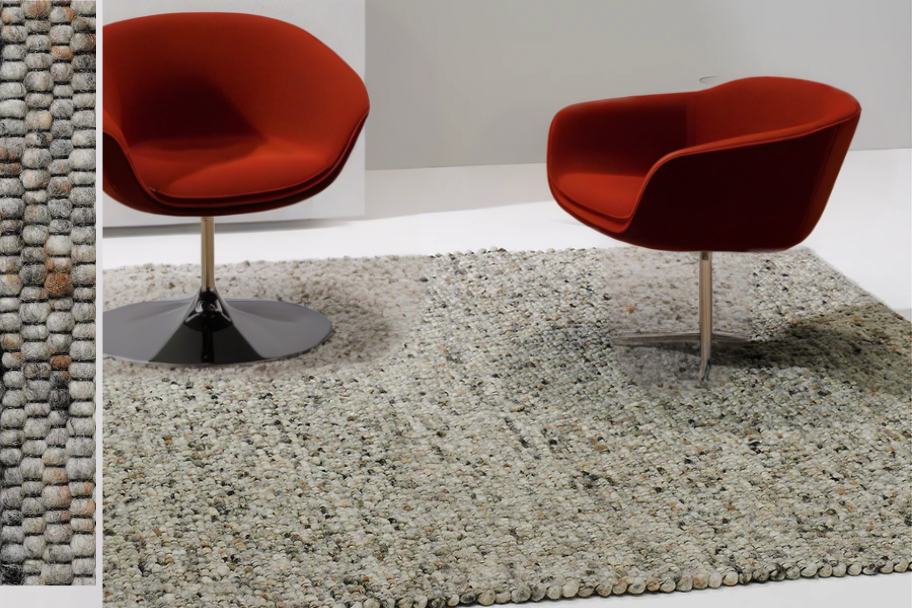 Inter Taupe – vloerkleed van 100% wol